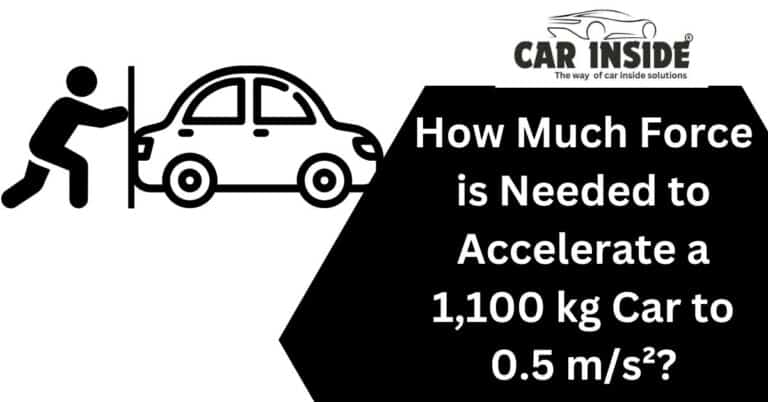 How Much Force is Needed to Accelerate a 1,100 kg Car to 0.5 m/s²?