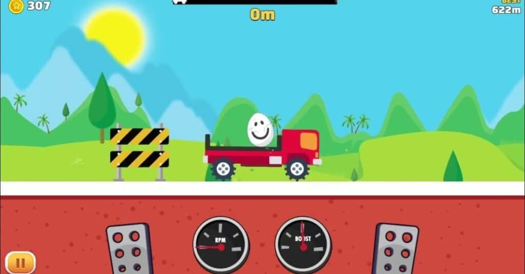 Playing Eggy Car