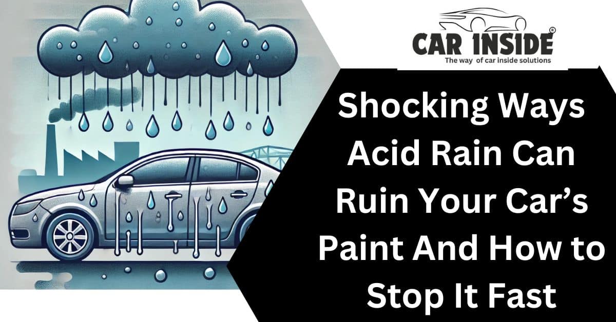 Shocking Ways Acid Rain Can Ruin Your Car’s Paint And How to Stop It Fast